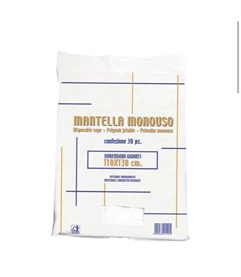 MANTELLINE GIGANTI TAGLIO MONOUSO 110X130 - 30 PZ