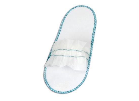 CIABATTINE MONOUSO TNT APERTE C/FASCIA ELASTICA 100PZ